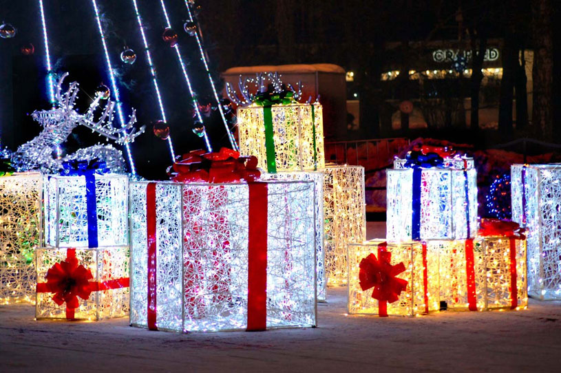 Новогоднее оформление парка Сокольники. Компания BigDecor