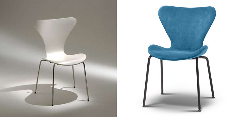 Arne Jacobsen, 3107 chair, Denmark, 1955 г. / Современный стул French. Фабрика «OTTOSTELLE», Москва