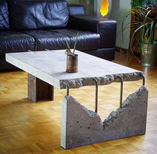 стол из армированного бетона