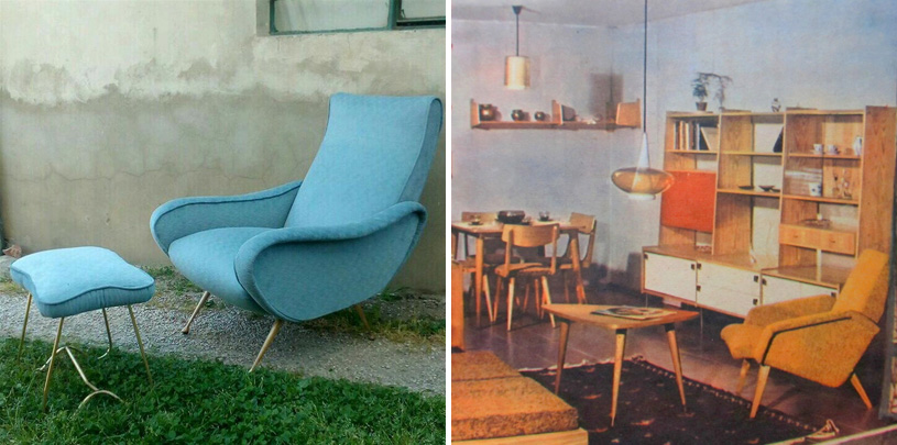 Советская и итальянская мебель 50-60-х годов