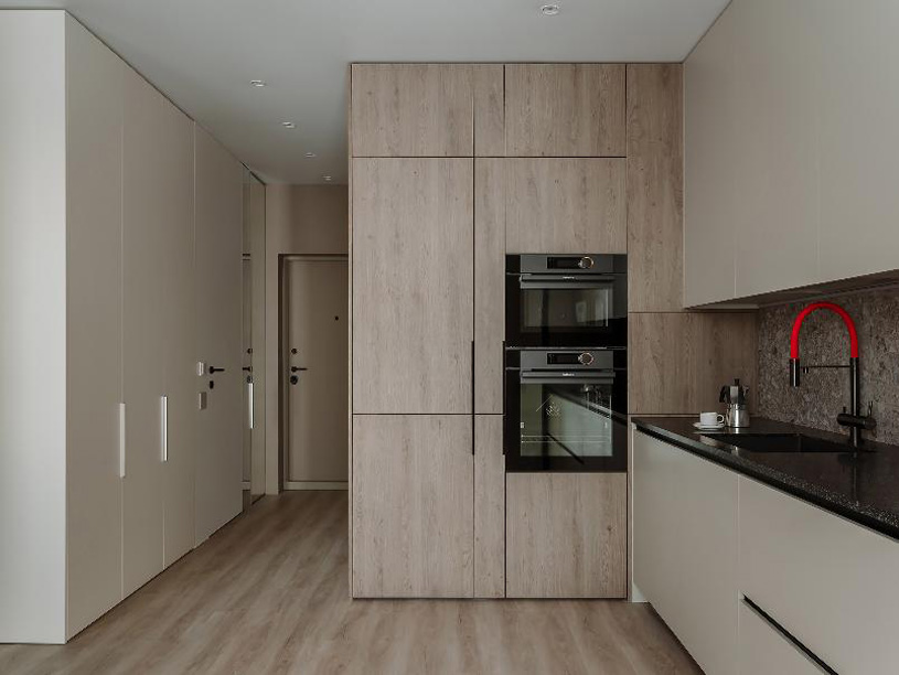 Проект «Однокомнатная квартира 38 м² с кухней-гостиной и гардеробной». ООО «Alexander Tischler»
