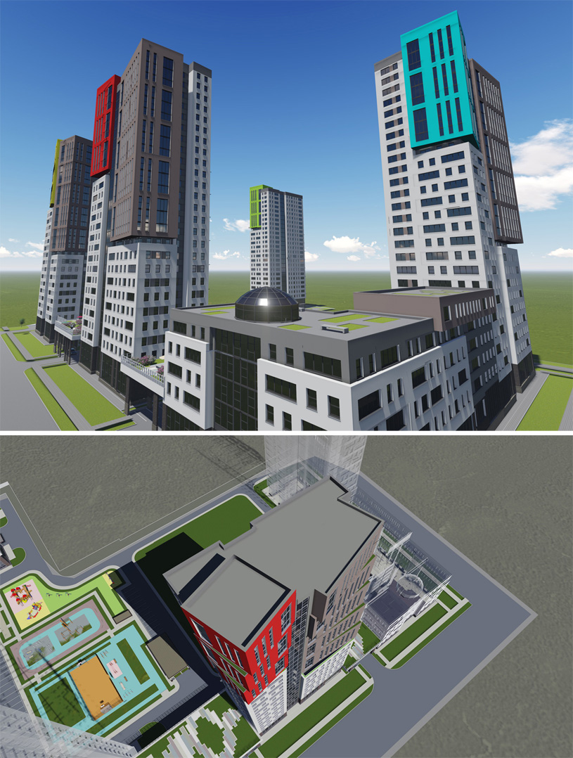 Проект жилого комплекса «ЧеховSky» в Новосибирске
