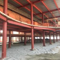 Строительство здания фехтовального центра в Новосибирске. 2018 г.