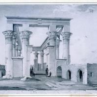 Ефимов Д.Е. Вид одного из храмов на острове Филе (в Нубии). 1835 г.