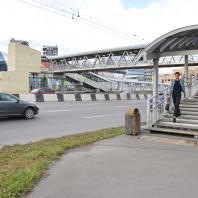 Алюминиевый пешеходный мост к Арене «Кристалл» в Красноярске